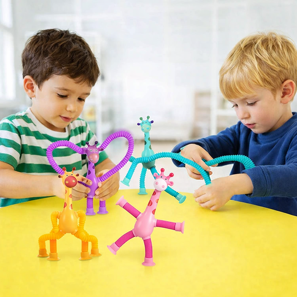 FlexiGiraff Pop & Stick – Sensorisches Saugnapf Spielzeug