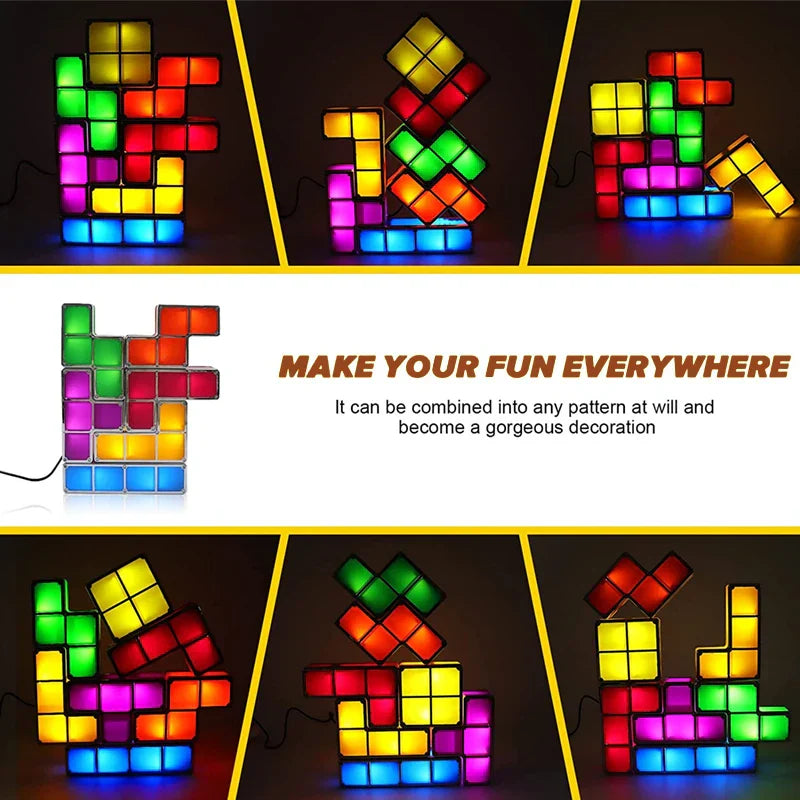 BlockGlow – Kreative Tetris-Nachtlampe
