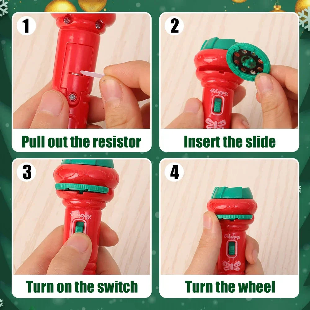 TraumLicht Zauberstab – Magische Nacht-Projektor-Taschenlampe