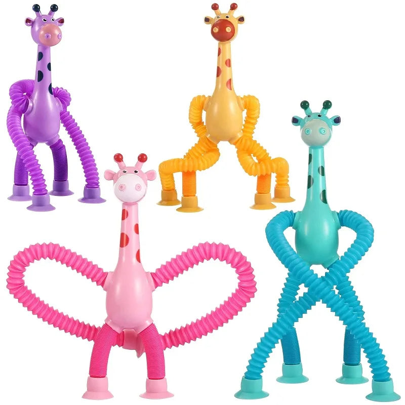FlexiGiraff Pop & Stick – Sensorisches Saugnapf Spielzeug