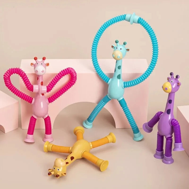 FlexiGiraff Pop & Stick – Sensorisches Saugnapf Spielzeug