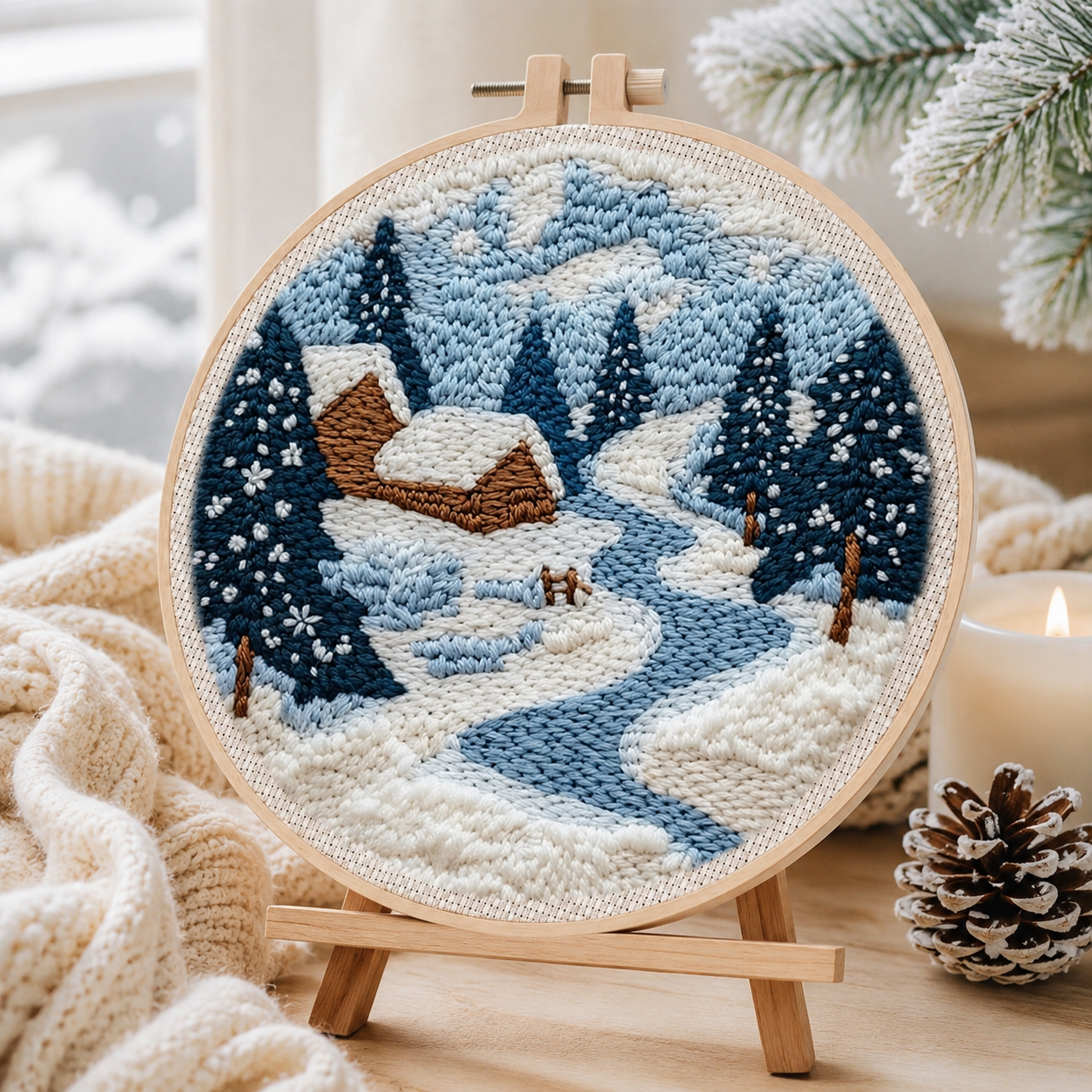 LoopArt Kreativset – Punch Needle Stickset für Kinder & Familien