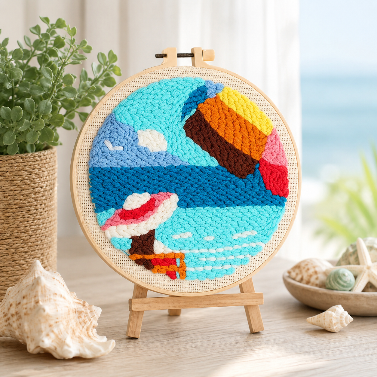 LoopArt Kreativset – Punch Needle Stickset für Kinder & Familien