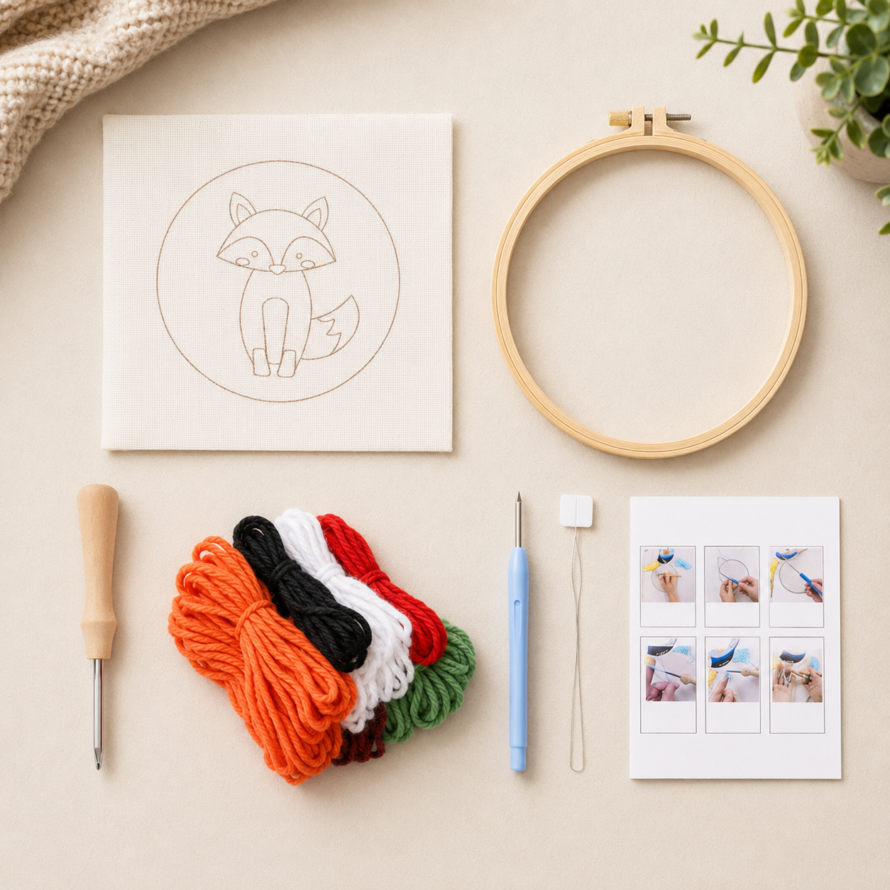 LoopArt Kreativset – Punch Needle Stickset für Kinder & Familien