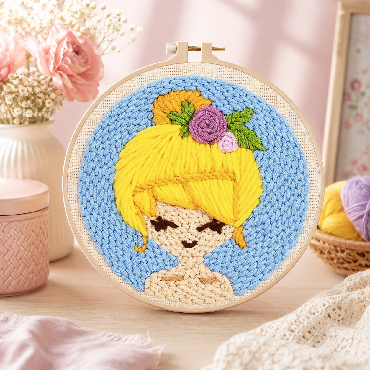 LoopArt Kreativset – Punch Needle Stickset für Kinder & Familien