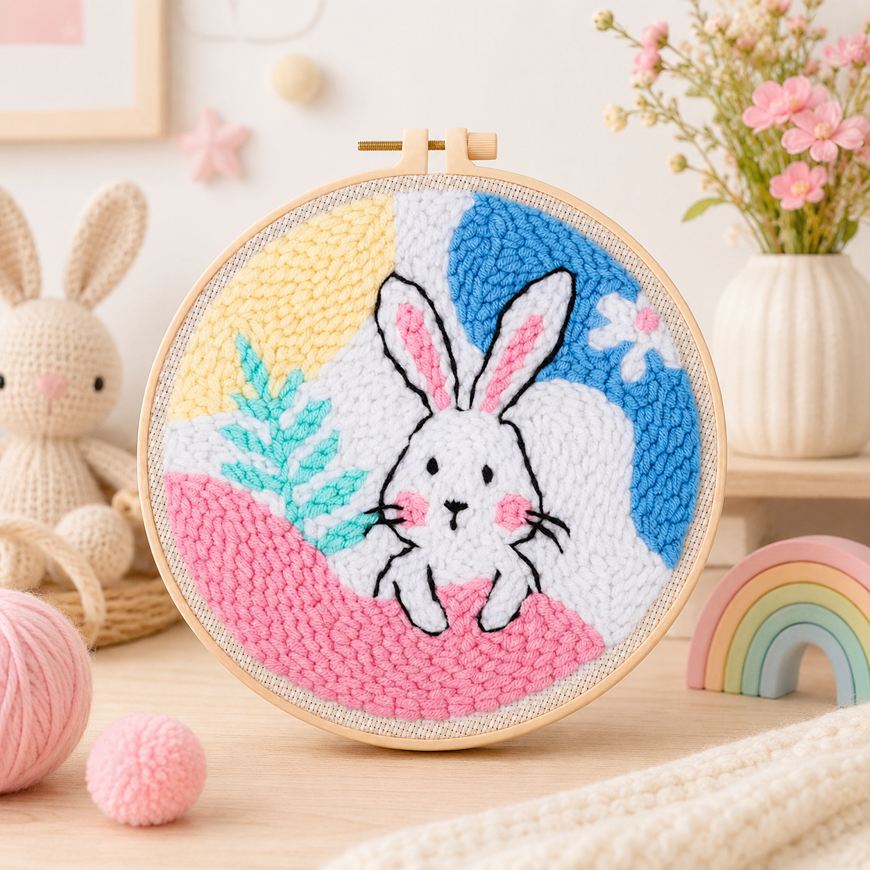 LoopArt Kreativset – Punch Needle Stickset für Kinder & Familien