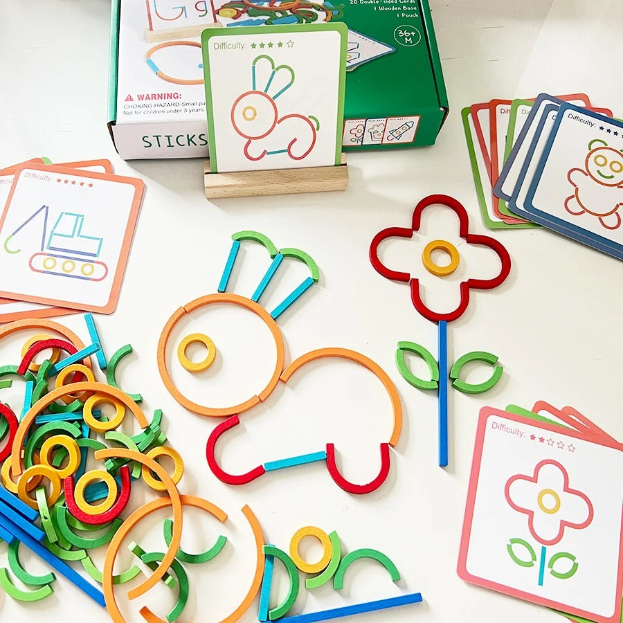 FormenWald Steckspiel – Montessori Lernpuzzle