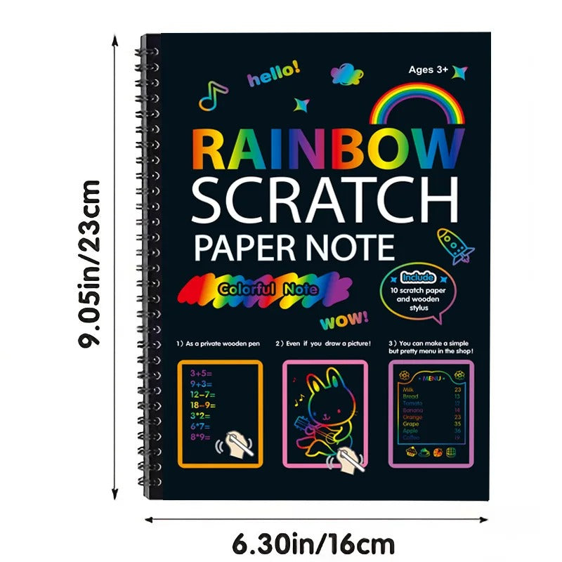 Magisches Regenbogen Kratzpapier