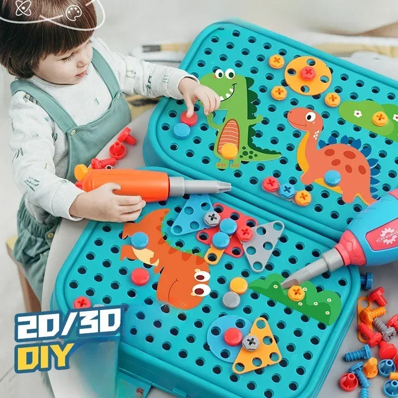DinoWerkstatt Junior – Schraub- & Baukasten