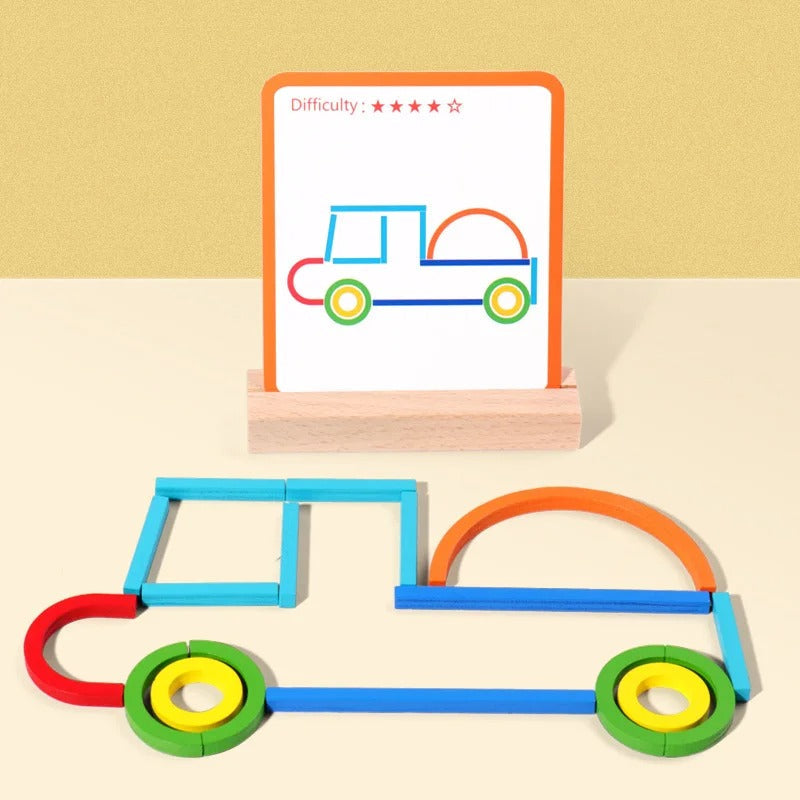 FormenWald Steckspiel – Montessori Lernpuzzle