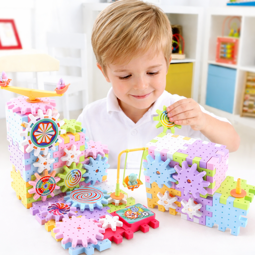 Rotino Bauwelt Montessori Bausteinspielzeug