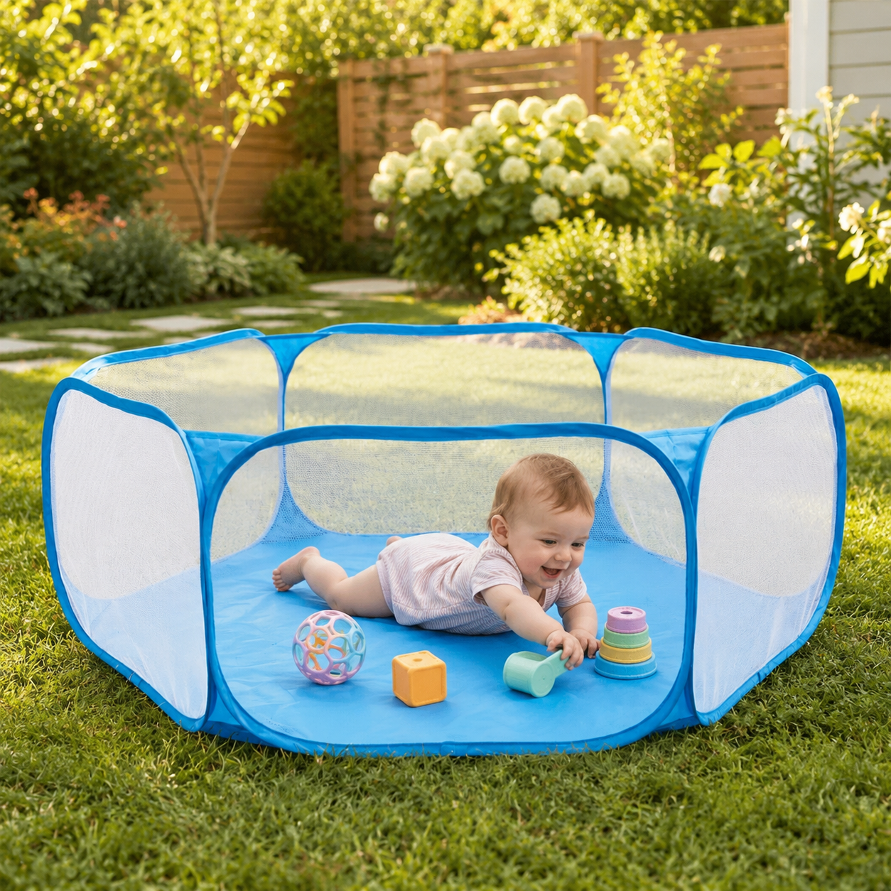 PlayNest Kids – Faltbarer Reise Laufstall & Spielbereich