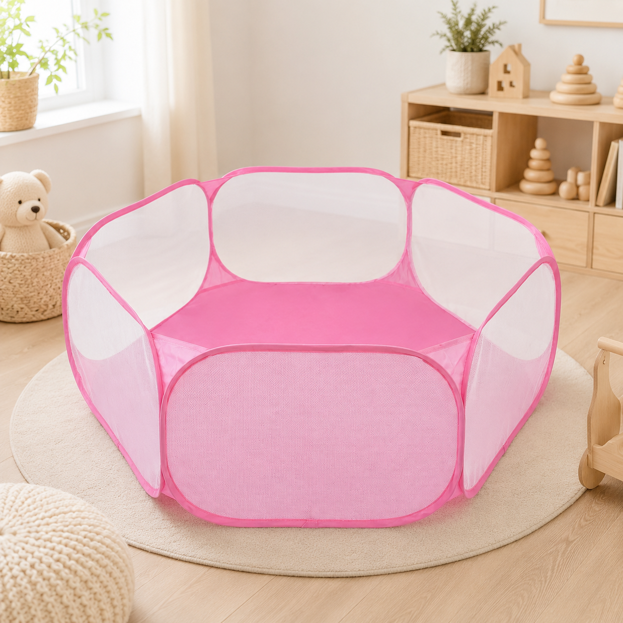 PlayNest Kids – Faltbarer Reise Laufstall & Spielbereich