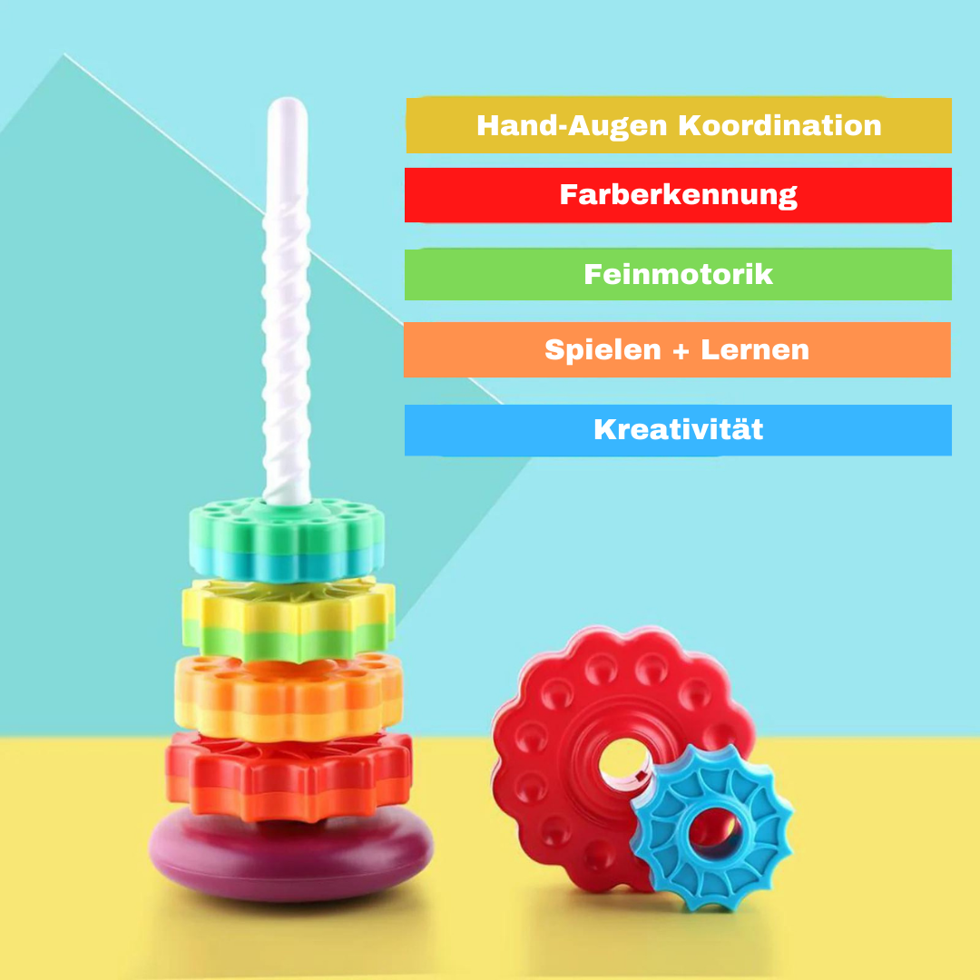 ColorSpin Regenbogen-Turm – Spielerisch lernen mit Farben & Bewegung
