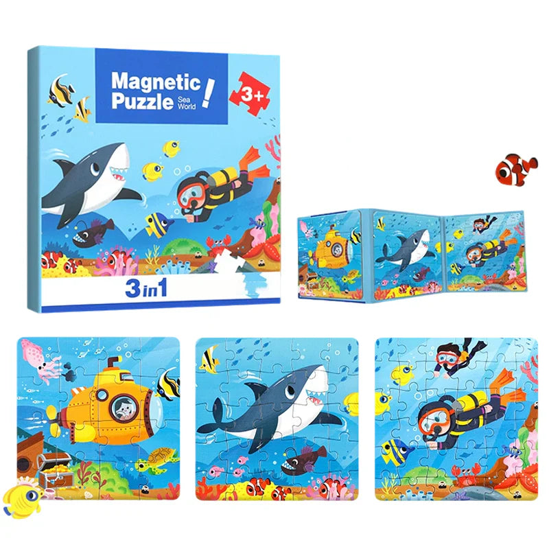 MagnaStory Book – Magnetisches Puzzle-Abenteuer für kleine Entdecker