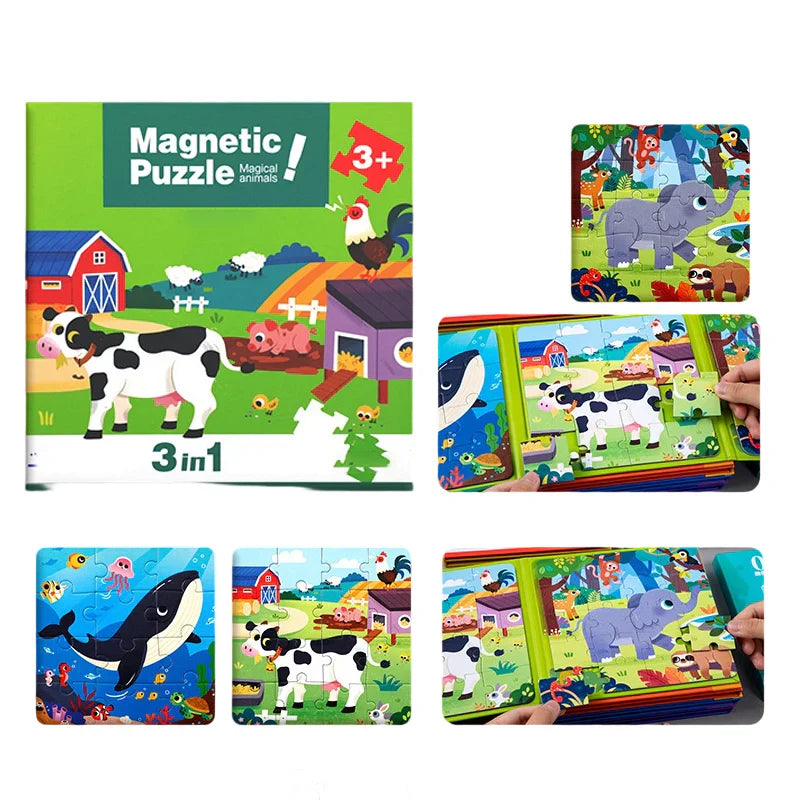 MagnaStory Book – Magnetisches Puzzle-Abenteuer für kleine Entdecker