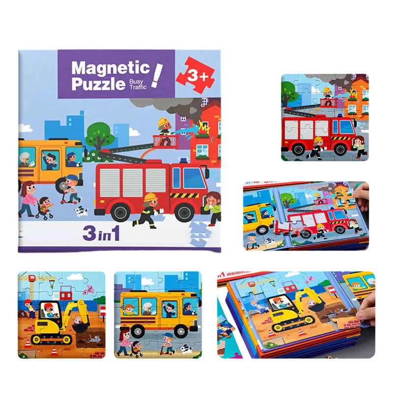 MagnaStory Book – Magnetisches Puzzle-Abenteuer für kleine Entdecker