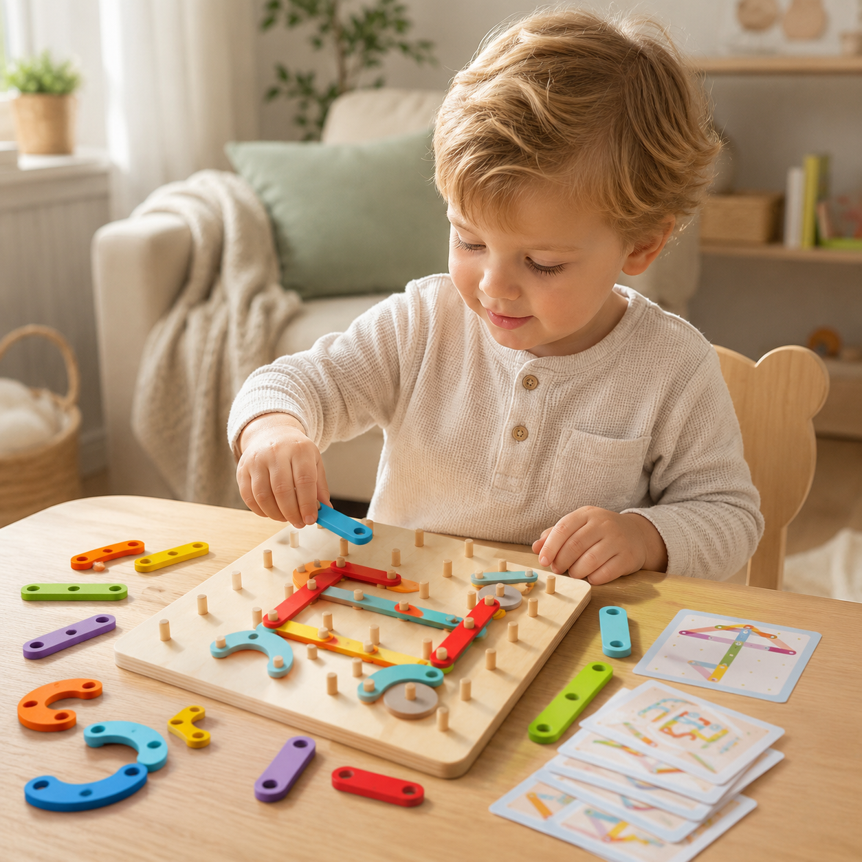 LernSteck Montessori Board – Formen, Buchstaben & Zahlen entdecken