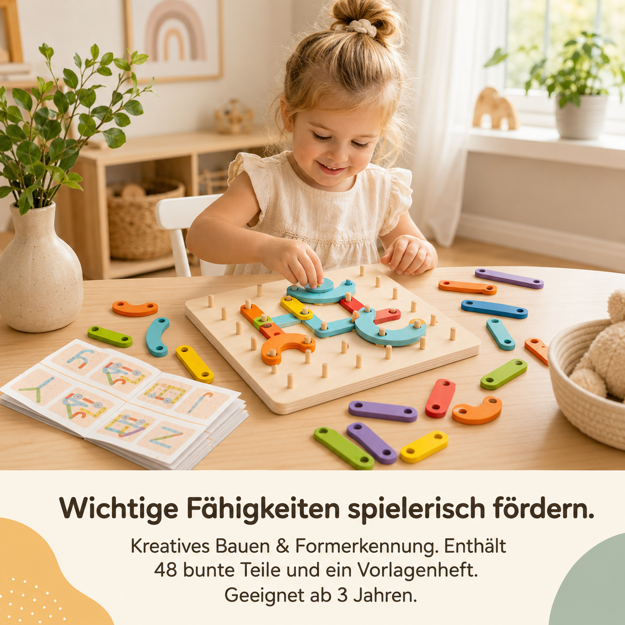 LernSteck Montessori Board – Formen, Buchstaben & Zahlen entdecken