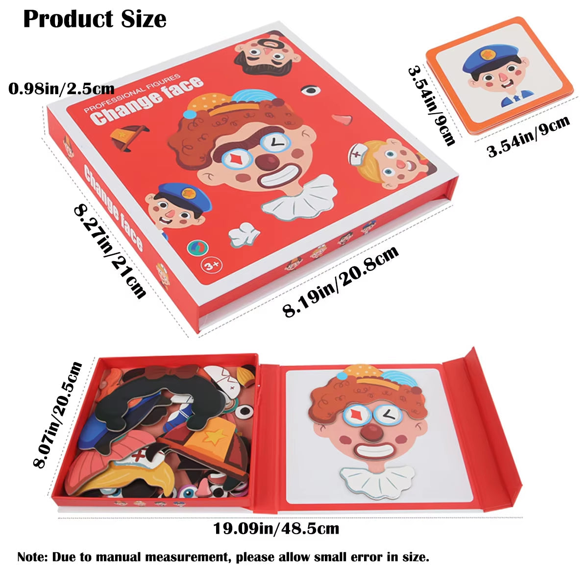 Pädagogisches Gesichtsausdruck Lern Puzzle für Kinder