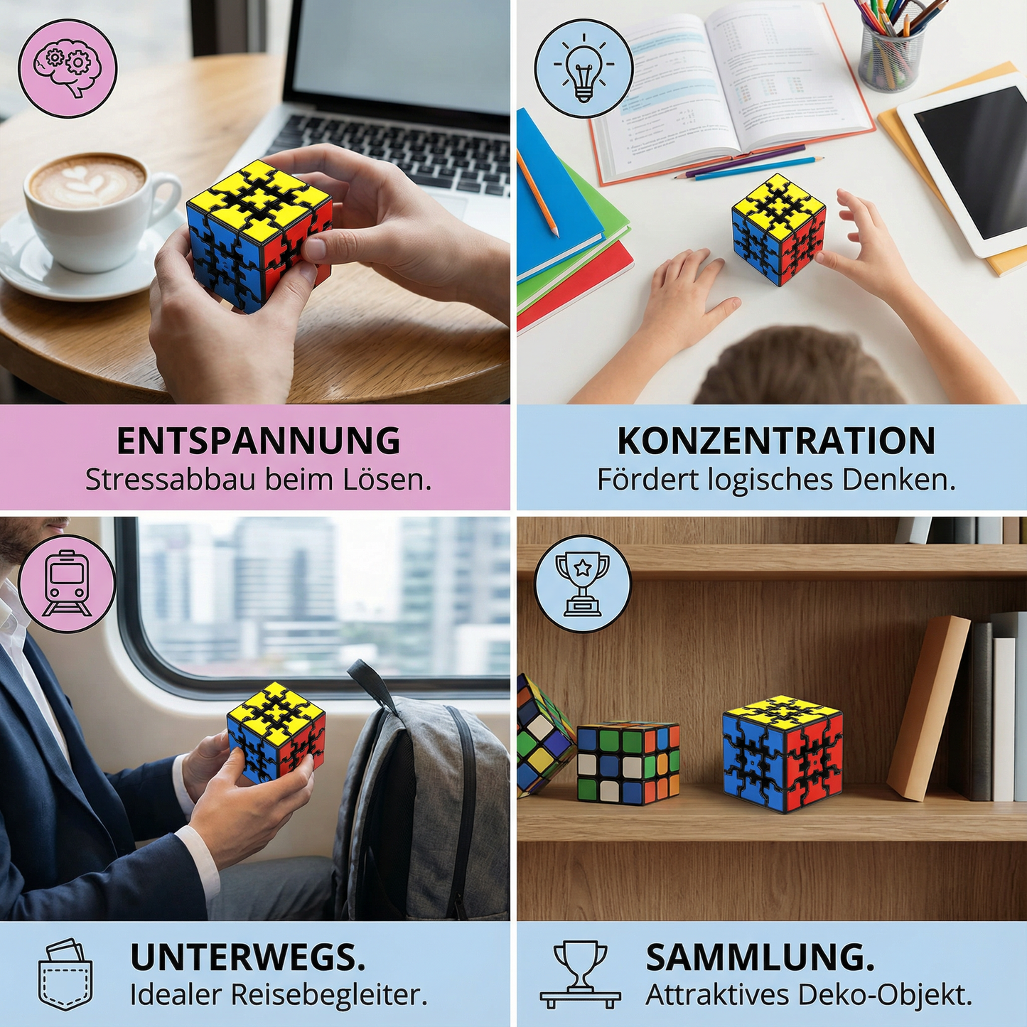 GearMind Cube – Zahnrad-Zauberwürfel