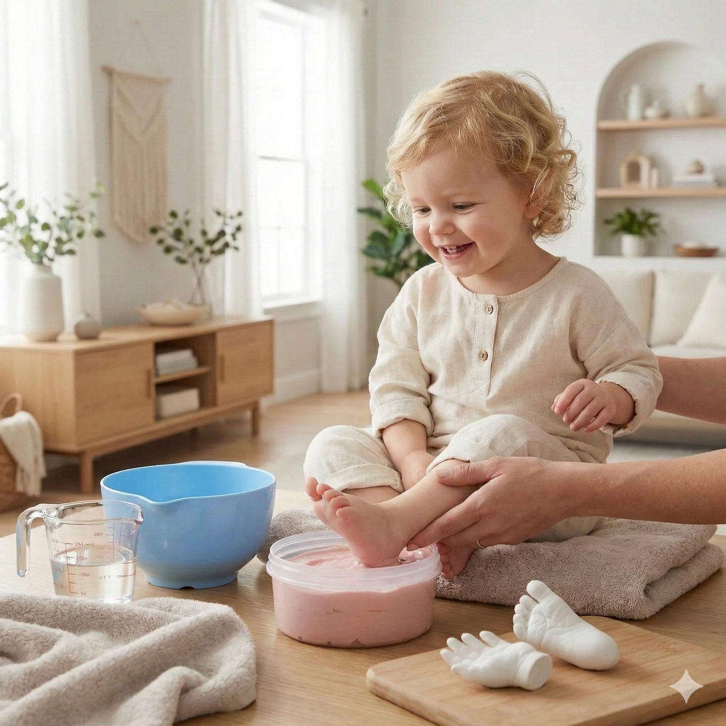 TinyMoments – Baby Hand- & Fußabdruck Erinnerungsset