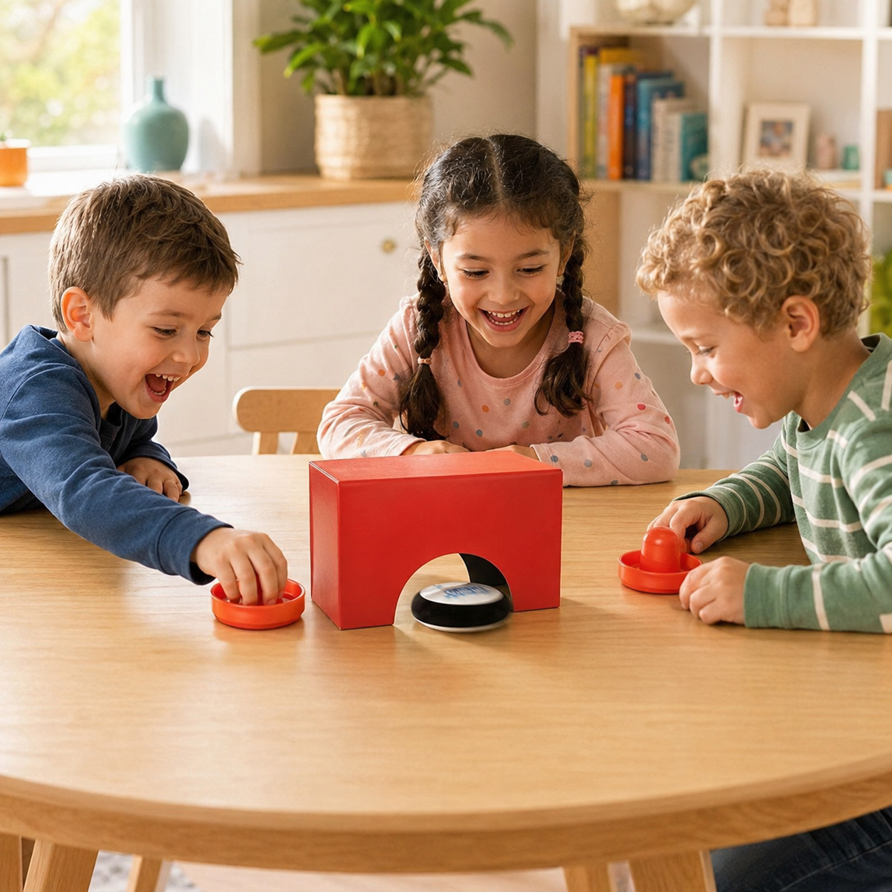 TurboPuck Air Hockey – Tragbares Tischspiel für Kinder & Familien