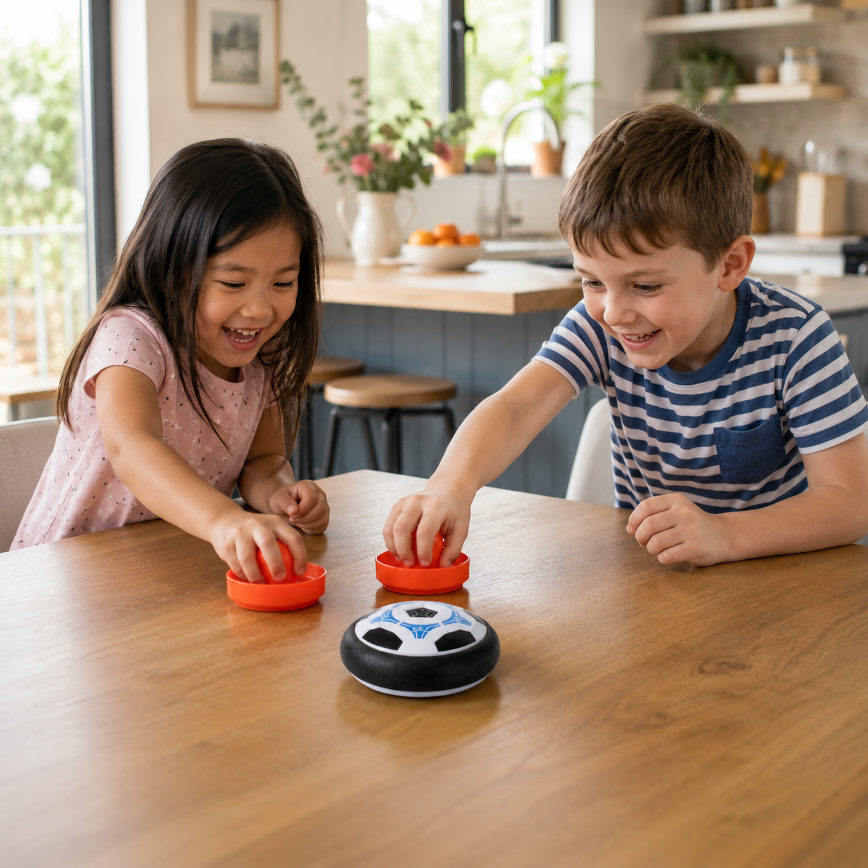 TurboPuck Air Hockey – Tragbares Tischspiel für Kinder & Familien