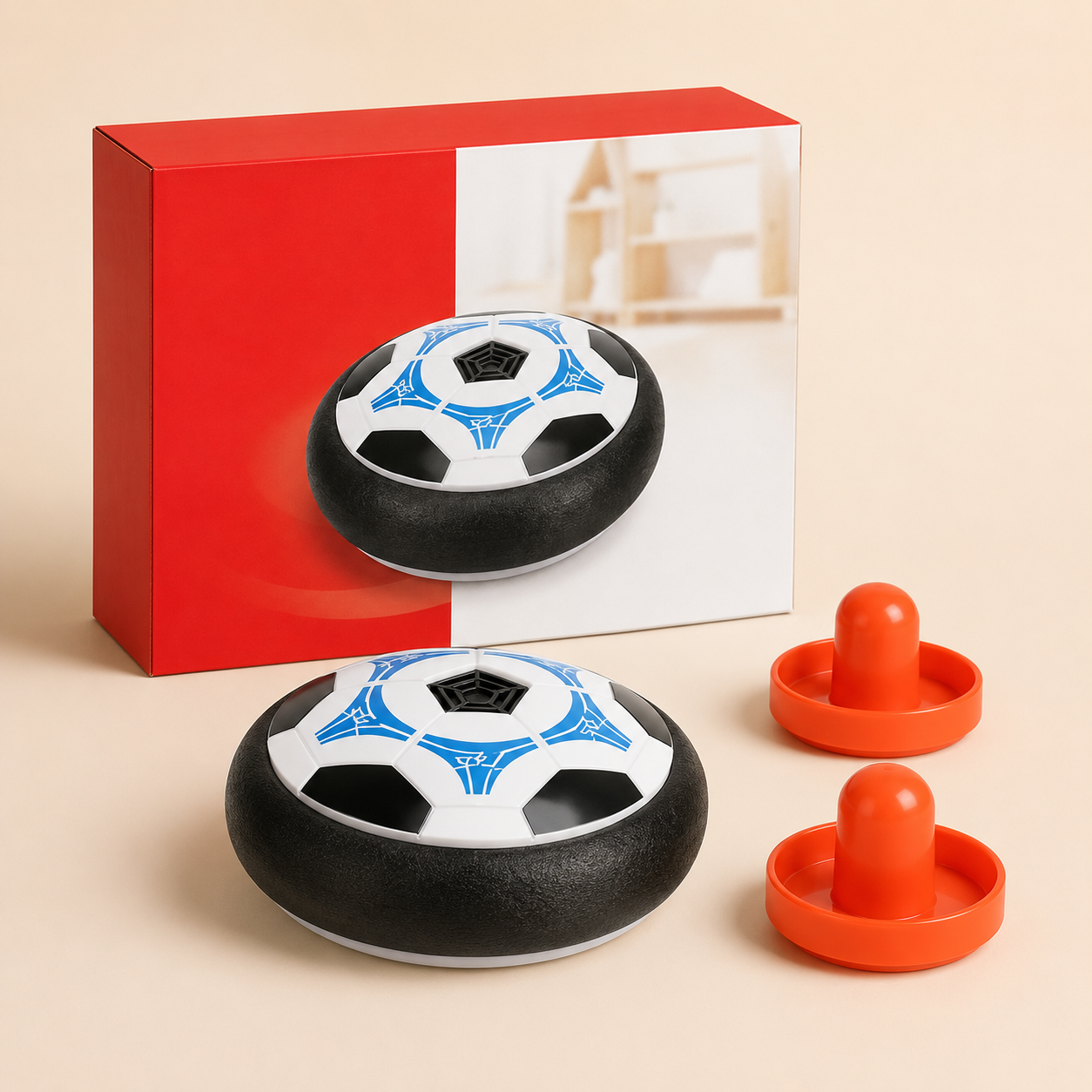 TurboPuck Air Hockey – Tragbares Tischspiel für Kinder & Familien
