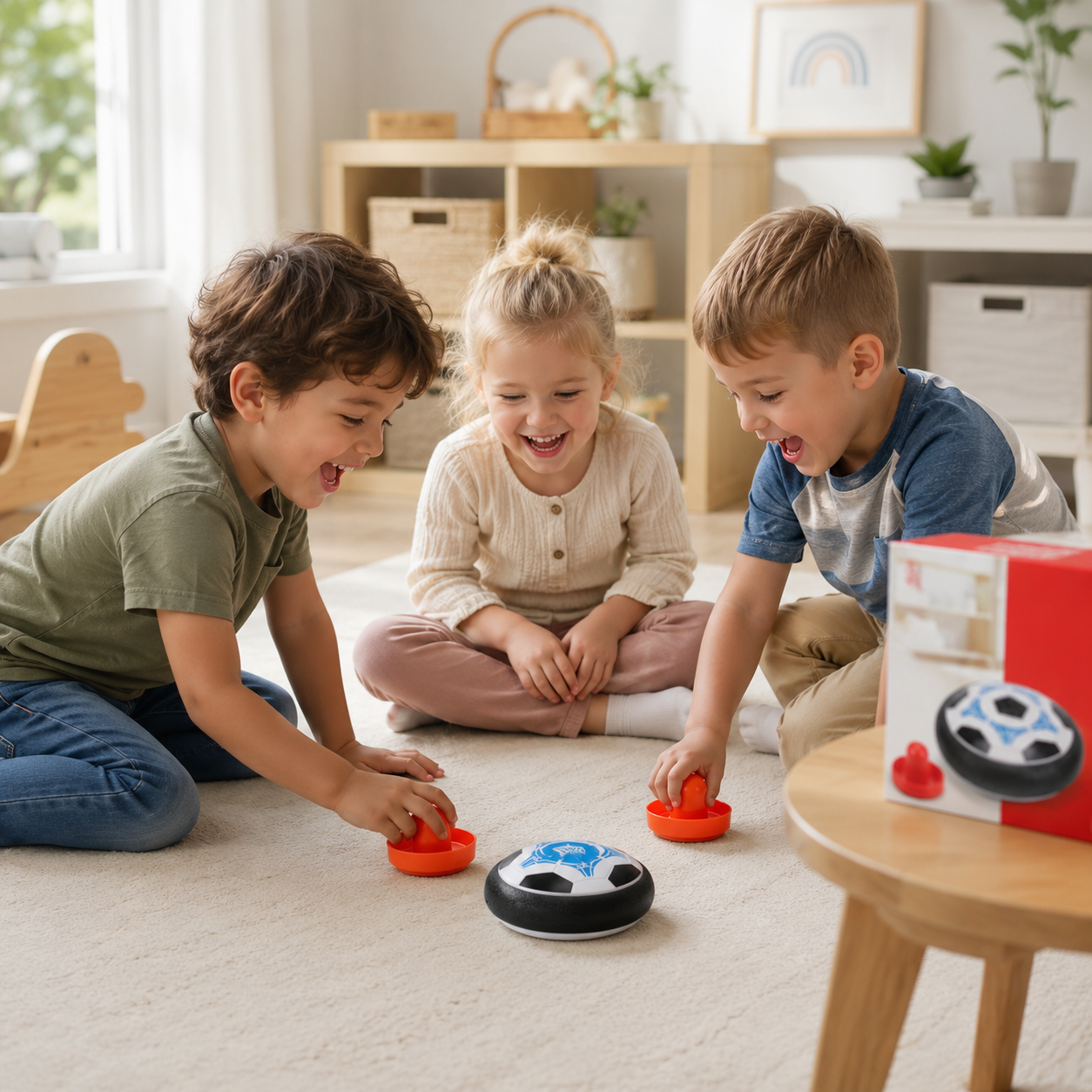 TurboPuck Air Hockey – Tragbares Tischspiel für Kinder & Familien