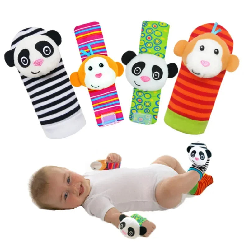 BabyFeel Friends – Sensorische Plüschsocken & Greifarmbänder