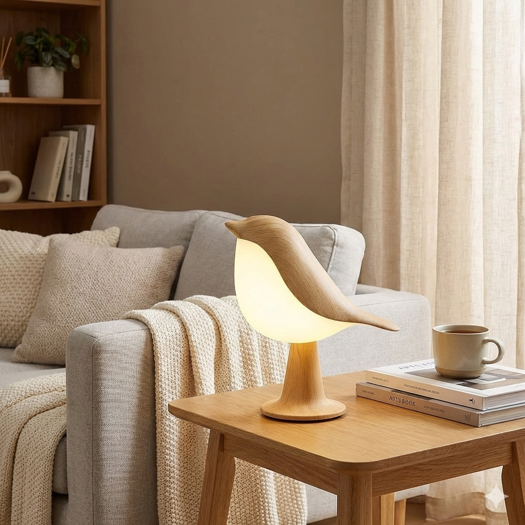 BirdGlow LED Nachtlicht – Vogel-Design Tischlampe