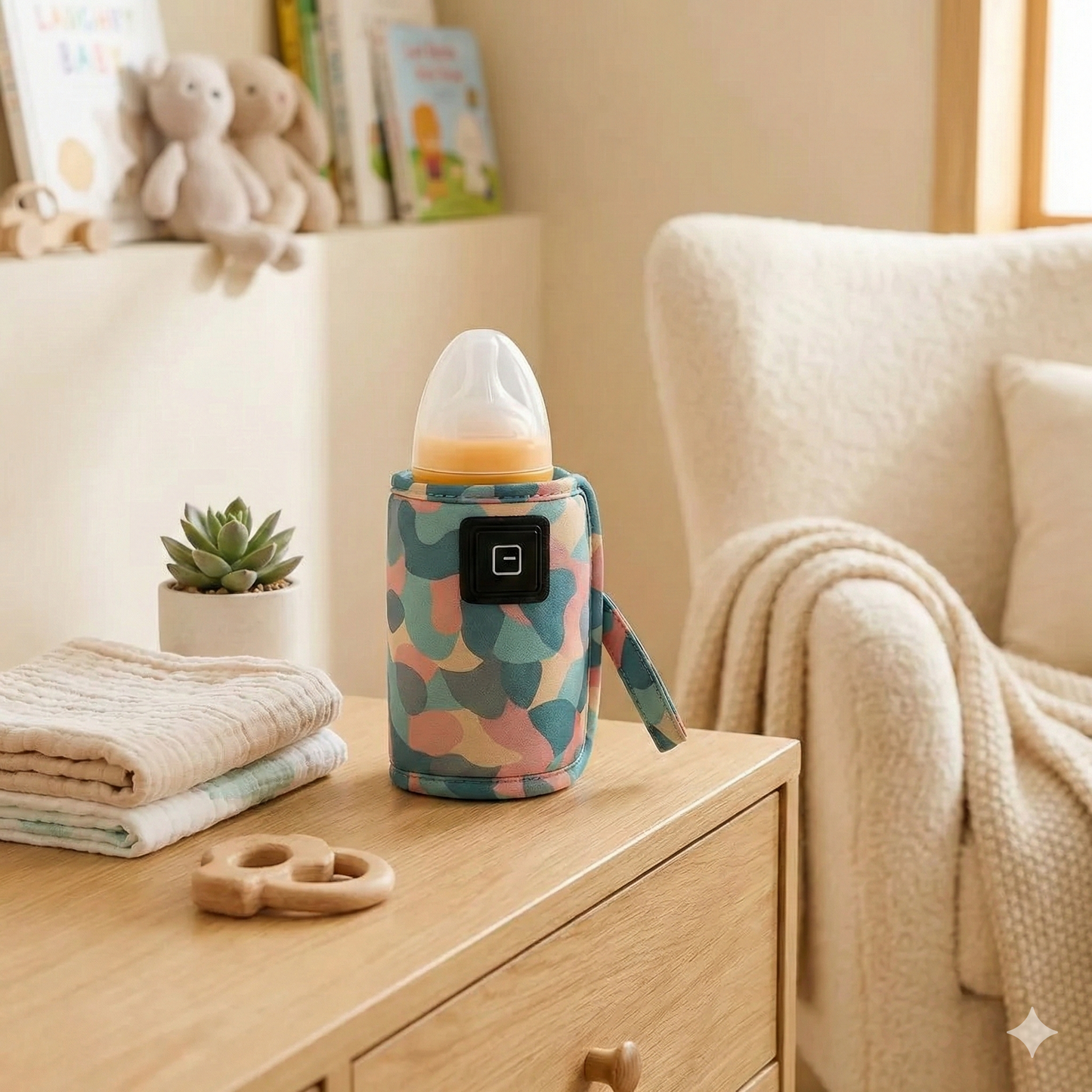 WarmGo Pro – Mobiler Flaschenwärmer mit Temperaturanzeige