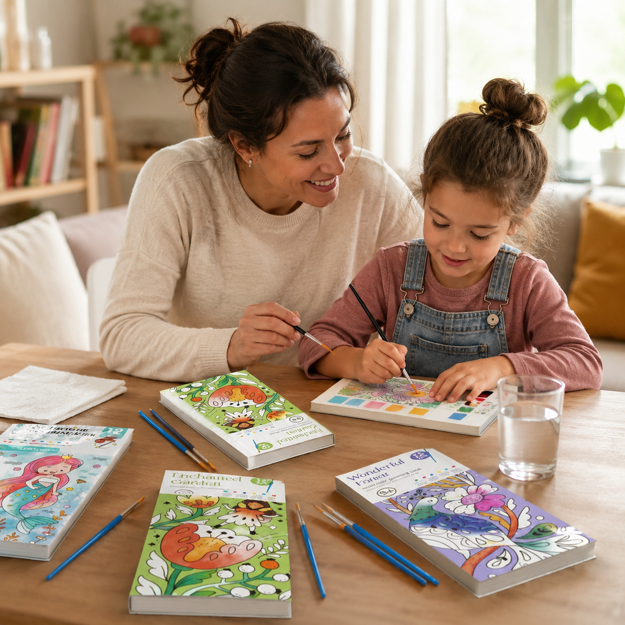 MagicPaint Kids – Aquarell Malbuch mit integrierten Farben