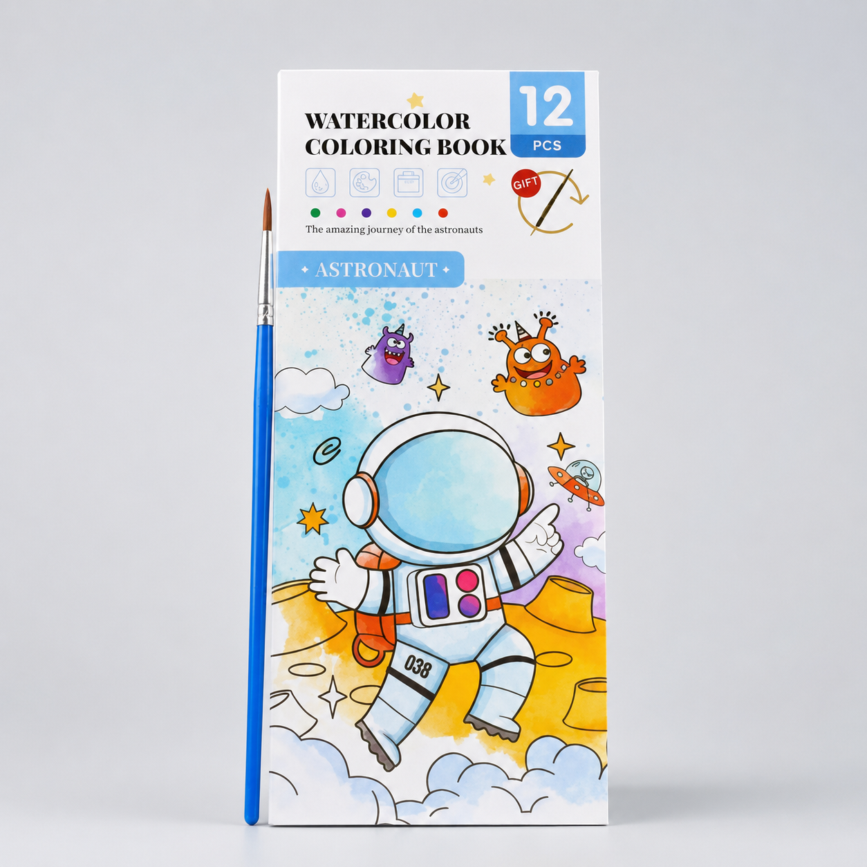 MagicPaint Kids – Aquarell Malbuch mit integrierten Farben