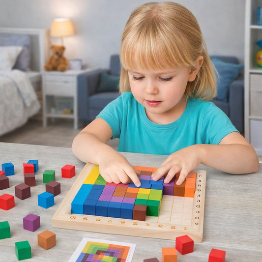 Zahlenzauber ColorBlocks – Montessori Lernbaustein
