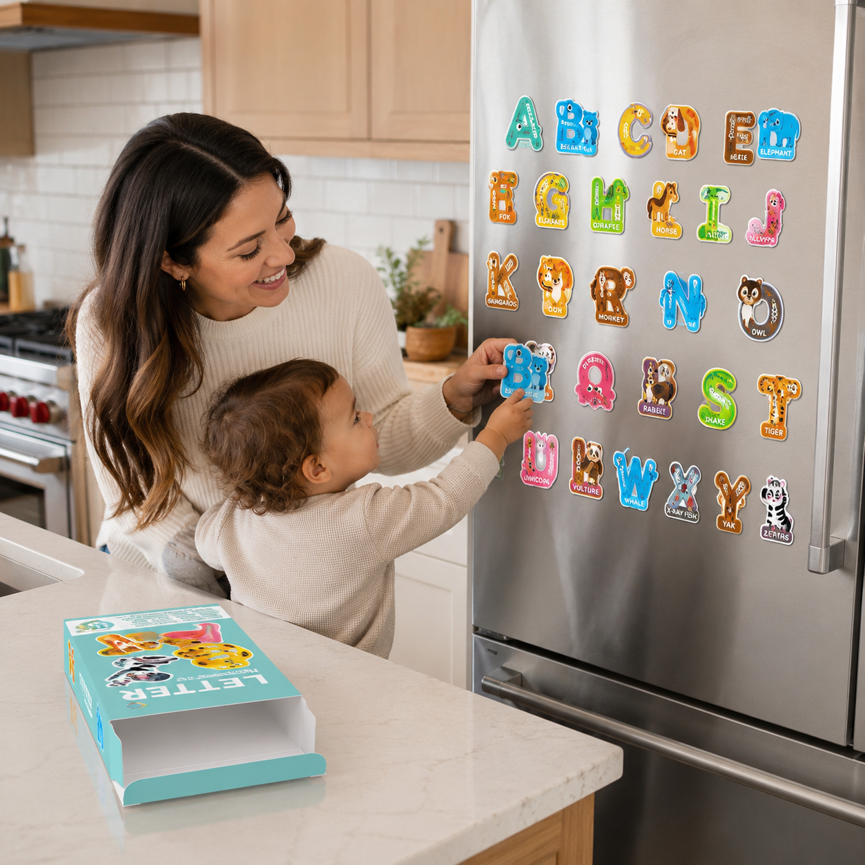 ZooABC Magnetbuchstaben – Tierisches Alphabet Lernset